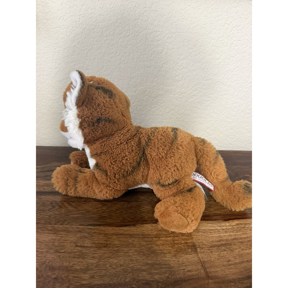 Douglas  Bengal Tiger Cub Plush Stuffed Animal Orange Stripe Wild Cat 11" - Picture 2 of 5